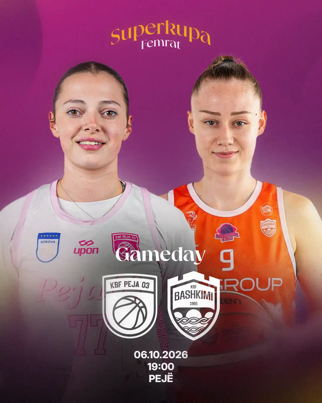Superkupa e Femrave: Peja 03 dhe Bashkimi për trofeun prestigjioz